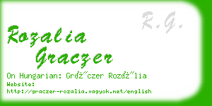 rozalia graczer business card